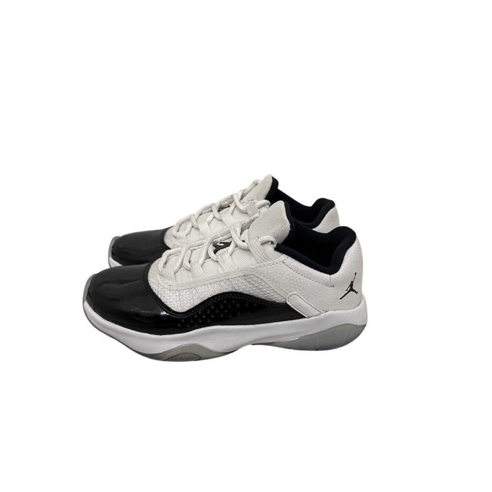 Nike Air Jordan Shoes Jordan 11 CMFT Low Black Patent White Sneakers Youth 4